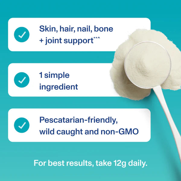 Collagen | Marine Collagen (Unflavored) 12g Collagen Peptides Per Serving - Wild Caught - For Skin, Hair, Nail + Joint Support - Gluten Free, Dairy Free & Paleo Friendly - Vital Proteins - 221gm