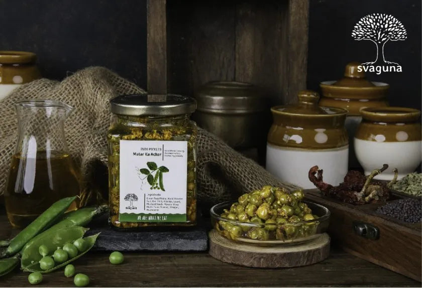 Pickle | Matar Ka Pickle – No Preservatives & No Artificial Coloring – Svaguna – 200gm