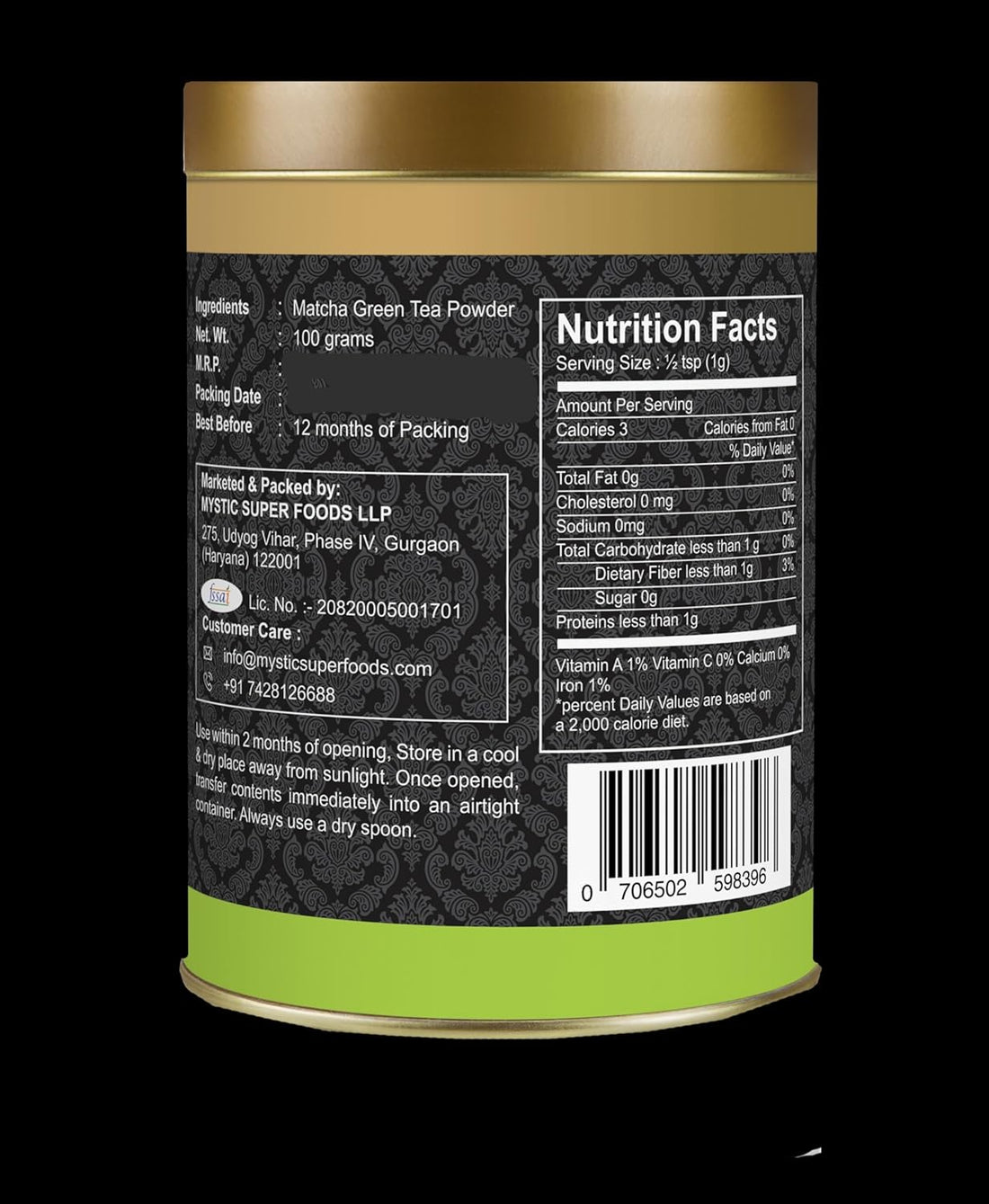 Matcha Green Tea Powder - Ahoy Premium - 100gm