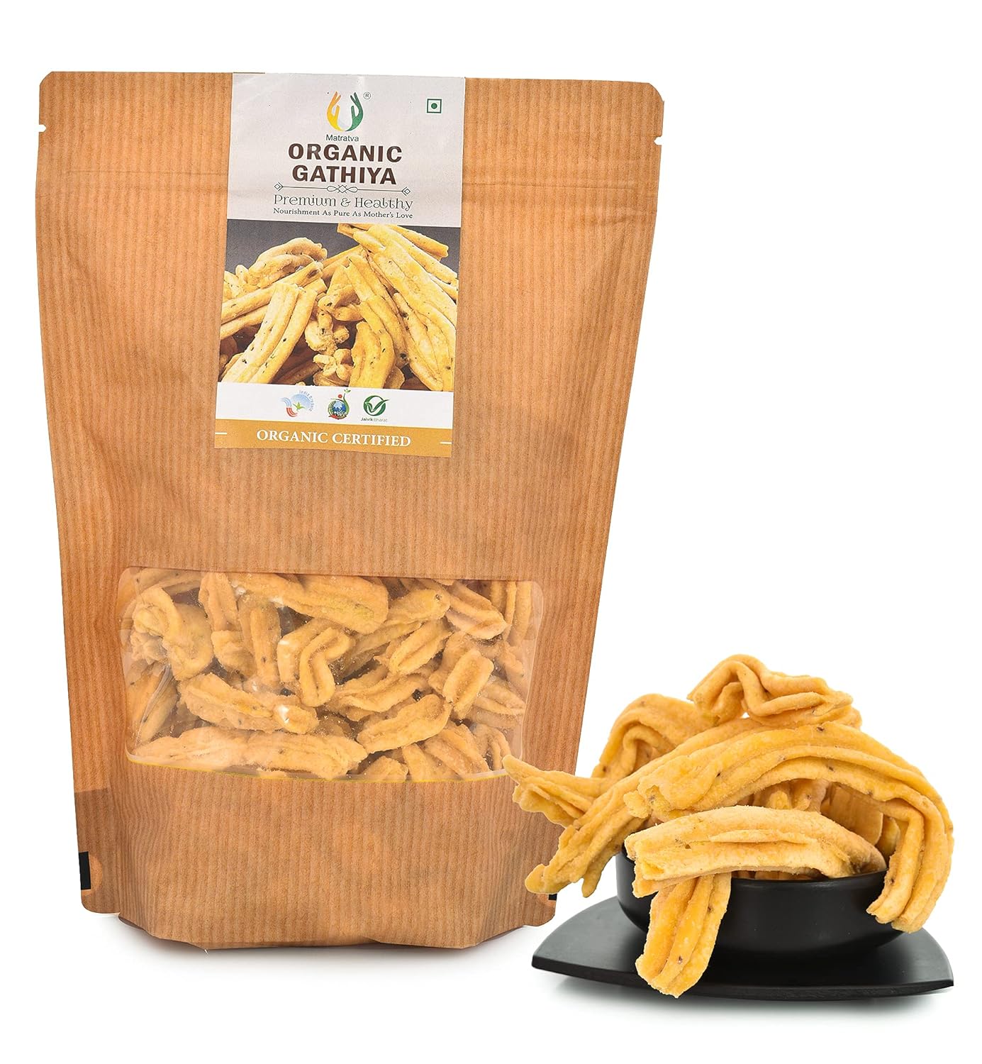 Gathiya | Organic – No Colour, No Soda & Preservatives Free - Matratva - 250gm