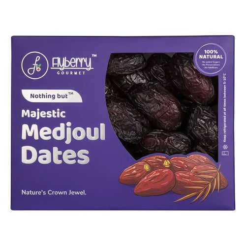 Dates | Majestic Medjoul – Natural – No Added Sugar & No Added Preservatives – Flyberry – 800gm
