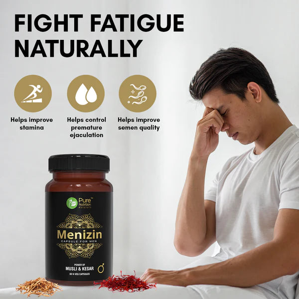 Menizin For Men - Power Of Musli & Kesar – Pure Nutrition – 60 Capsules