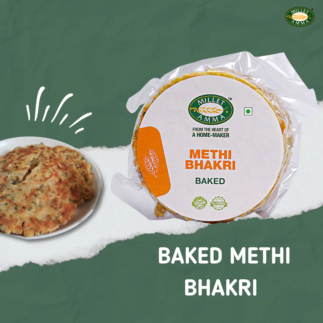 Methi Bhakhri – Vegan – Millet Amma – 180gm