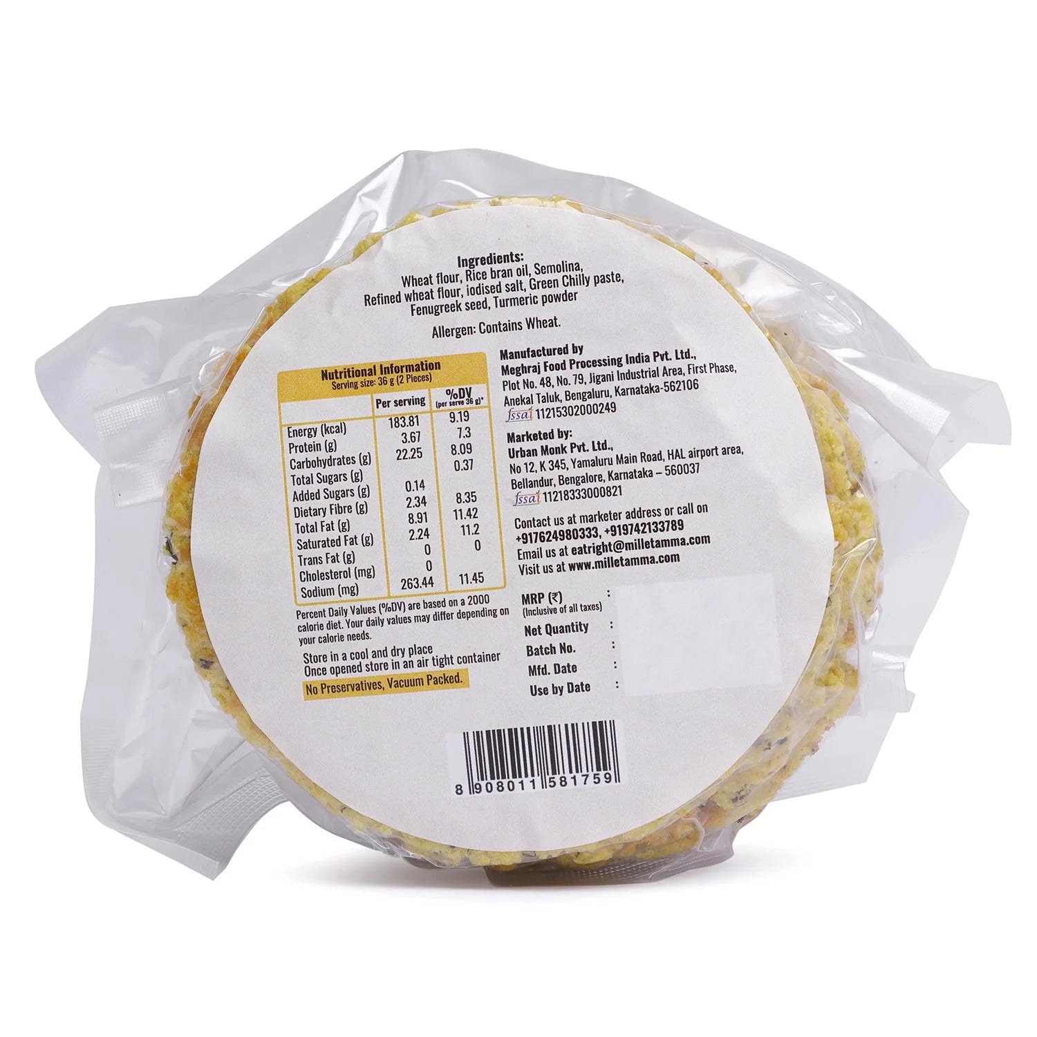 Methi Bhakhri – Vegan – Millet Amma – 180gm