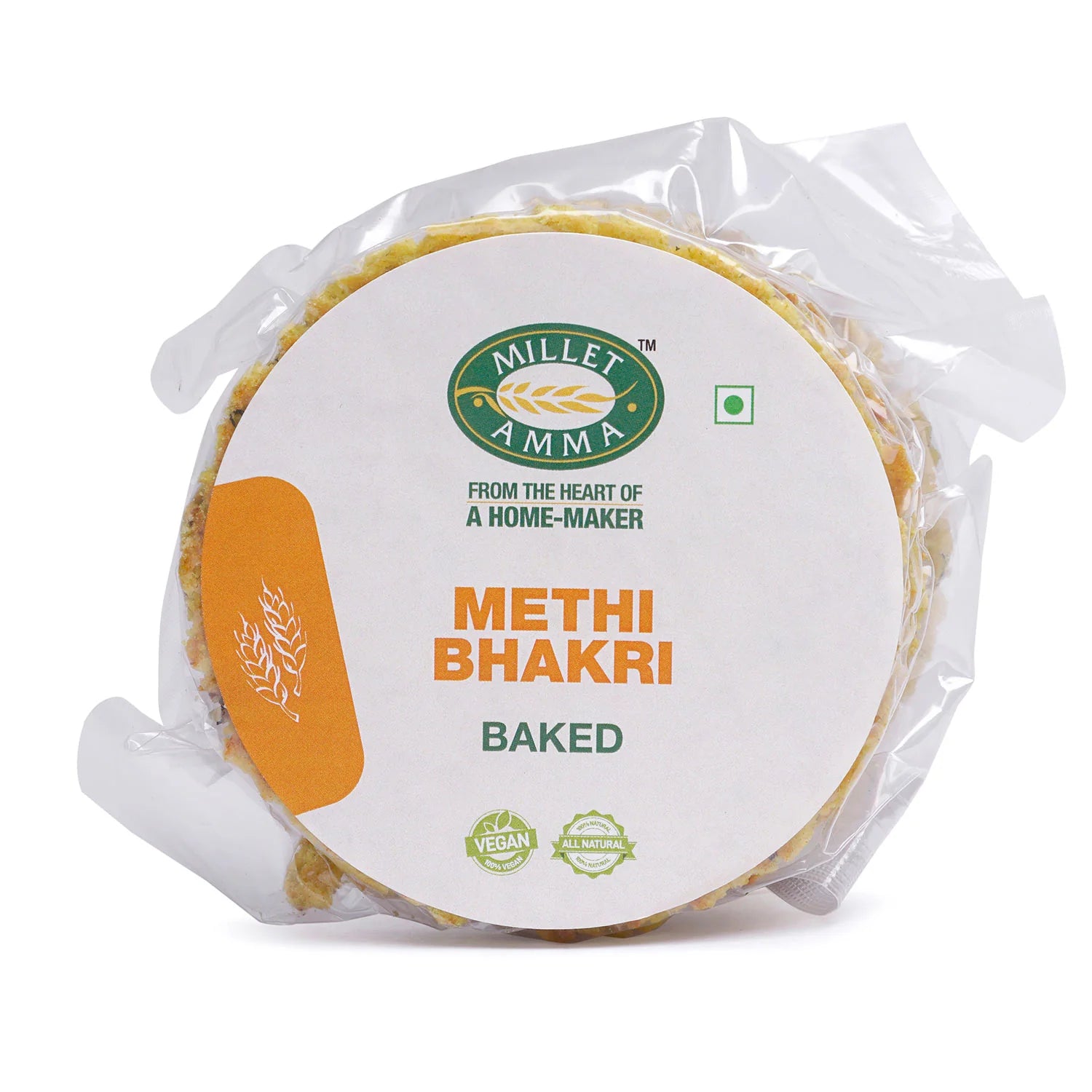 Methi Bhakhri – Vegan – Millet Amma – 180gm