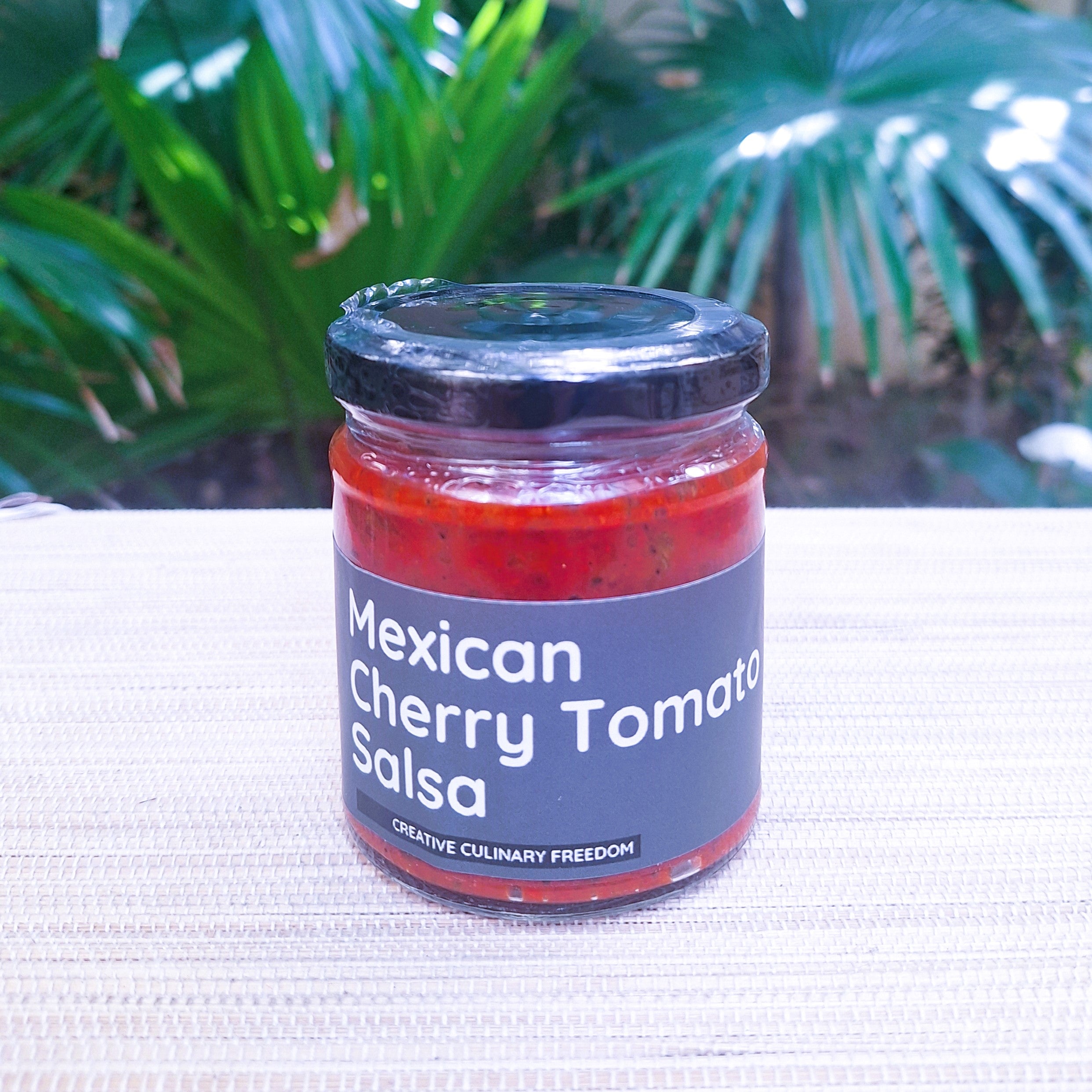 Cherry Tomato Sauce | Mexican Cherry Tomato Salsa - Cold Pressed Oil – Vegan, No Added Flavors, Colors, Thickener & No Emulsifiers And Stabilisers - CHEF ZEHN - 200gm