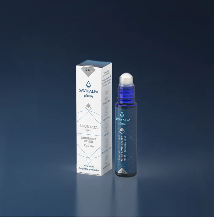 Roll On | Shunyata (Migraine Relief) - Natural - Cannabis Leaf Extract - Savikalpa - 10ml