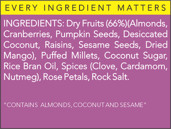 Millet Maverick - Granola - Vegan, Gluten Free & Zero Processed Sugar - The Nibble Box - 250gm