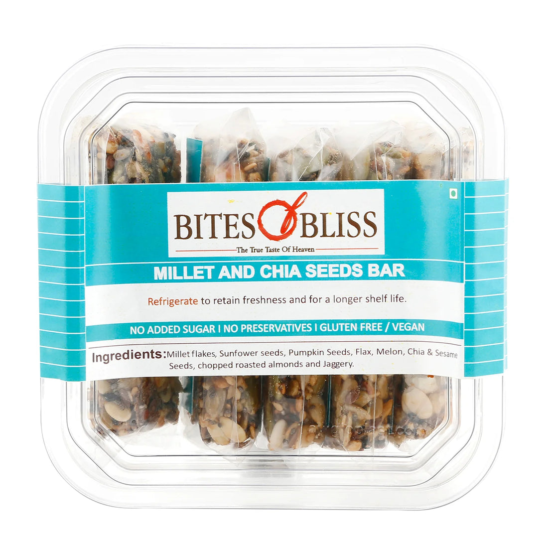 Millet Bar | Millet N Chia Seeds Bar - Vegan, Gluten Free, No Added Sugar & No Added Preservatives – Bites Of Bliss – 160gm