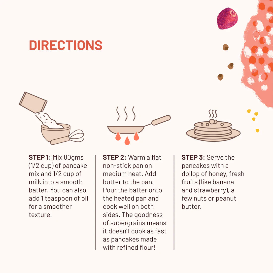 Millet Pancake Mix | Classic -Gluten Free, No Atta, No Maida & No Refined Sugar - Mille&