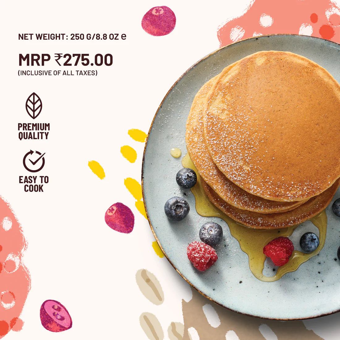 Millet Pancake Mix | Classic -Gluten Free, No Atta, No Maida & No Refined Sugar - Mille&