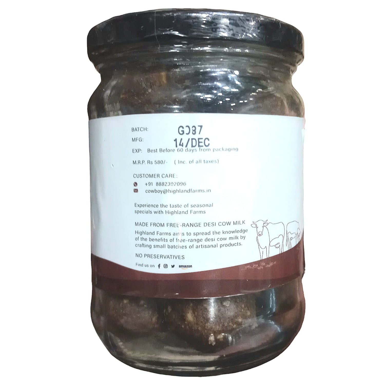 Millet Pinni | Millet Pinni Ragi (Made With A2 Cow Ghee) - Season Special - Gluten Free - Highland Farms - 310gm