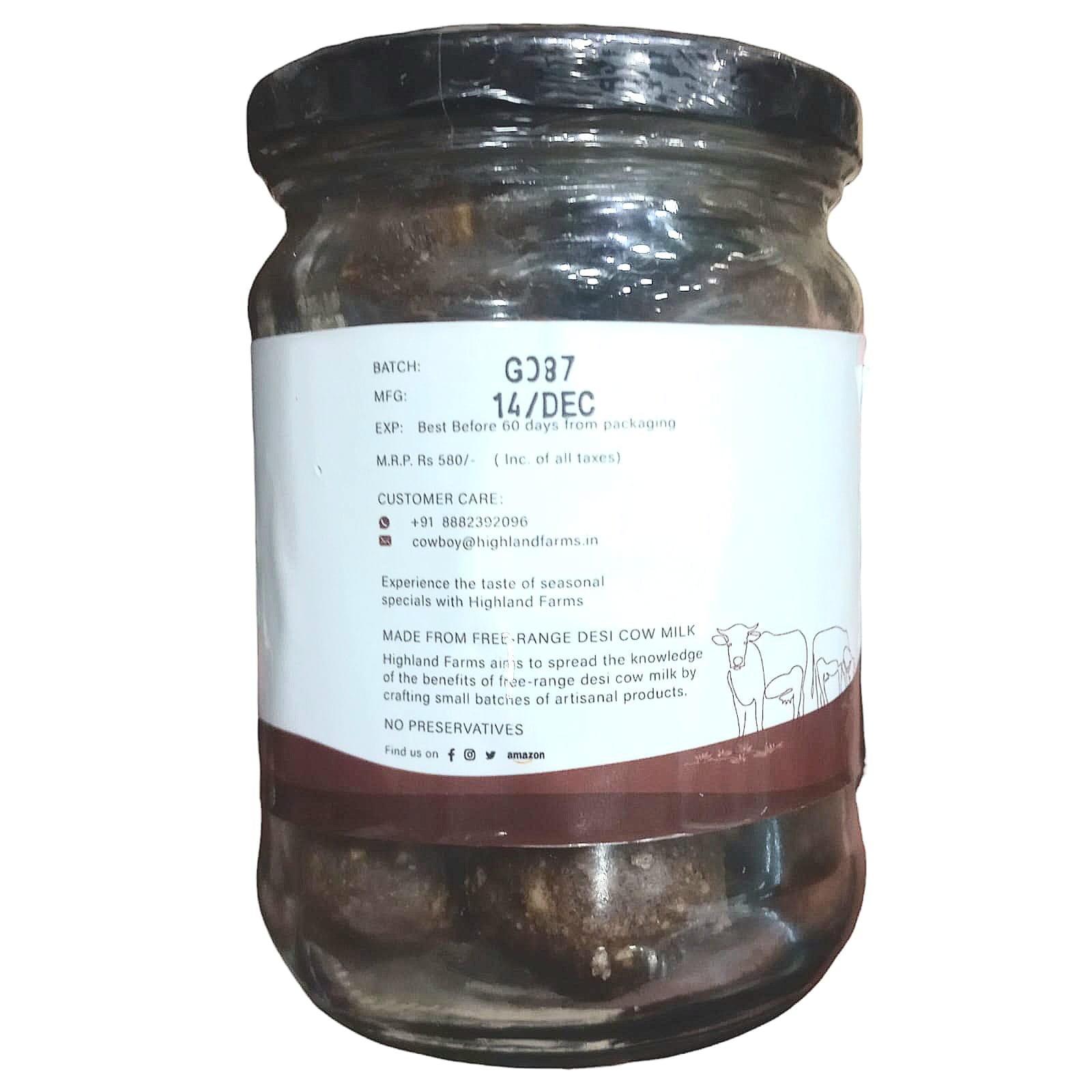 Millet Pinni | Millet Pinni Ragi (Made With A2 Cow Ghee) - Season Special - Gluten Free - Highland Farms - 310gm