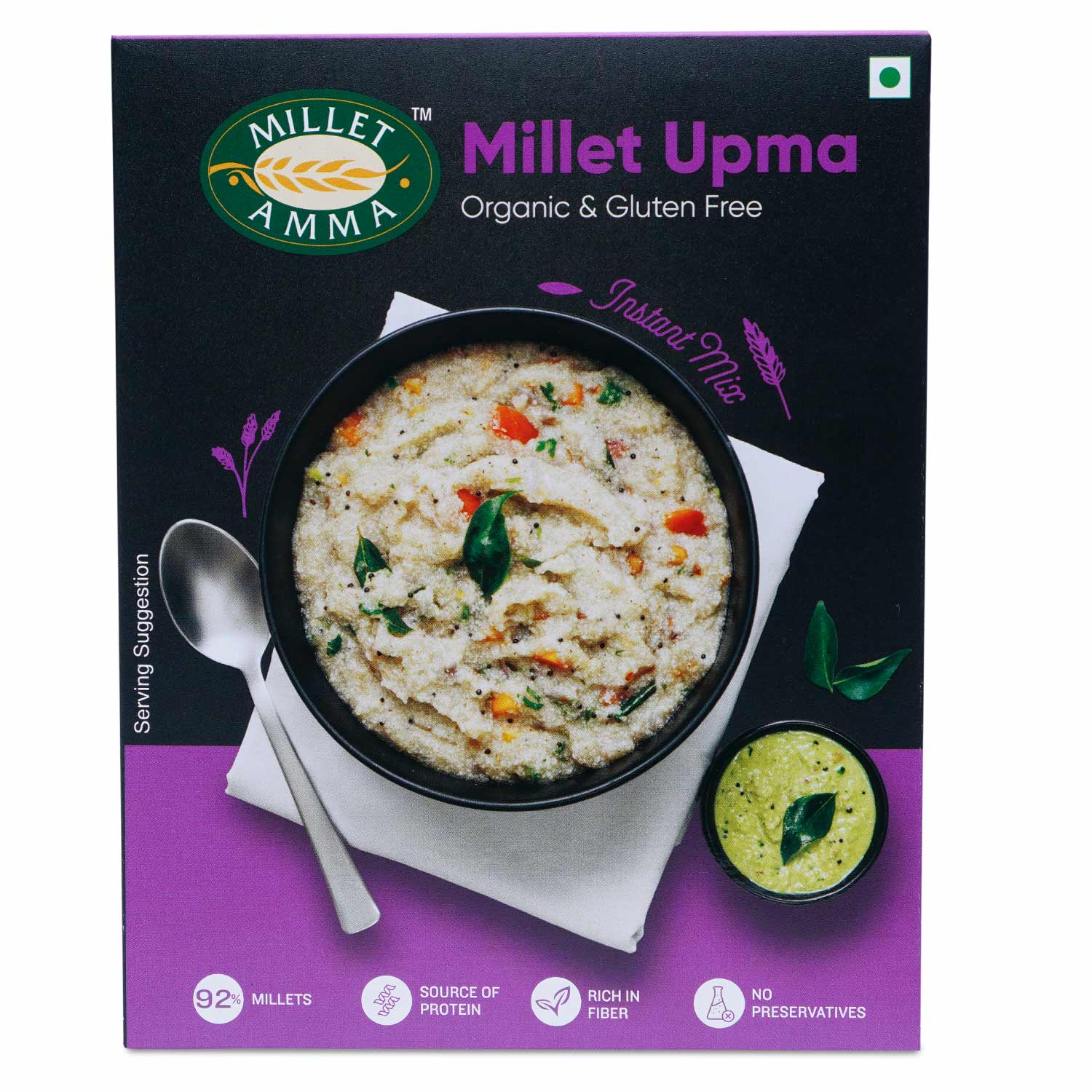 Millet Rava Upma Mix – Vegan & Gluten Free – Millet Amma – 250gm