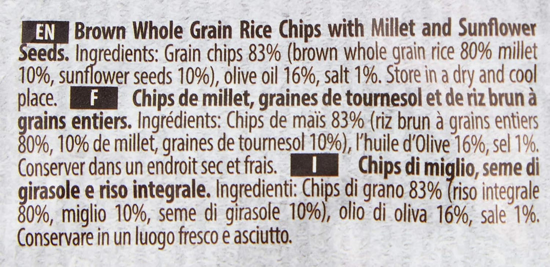 Chips | Millet and Sunflower Seeds Brown Rice Chips - RiceUp - 60gm