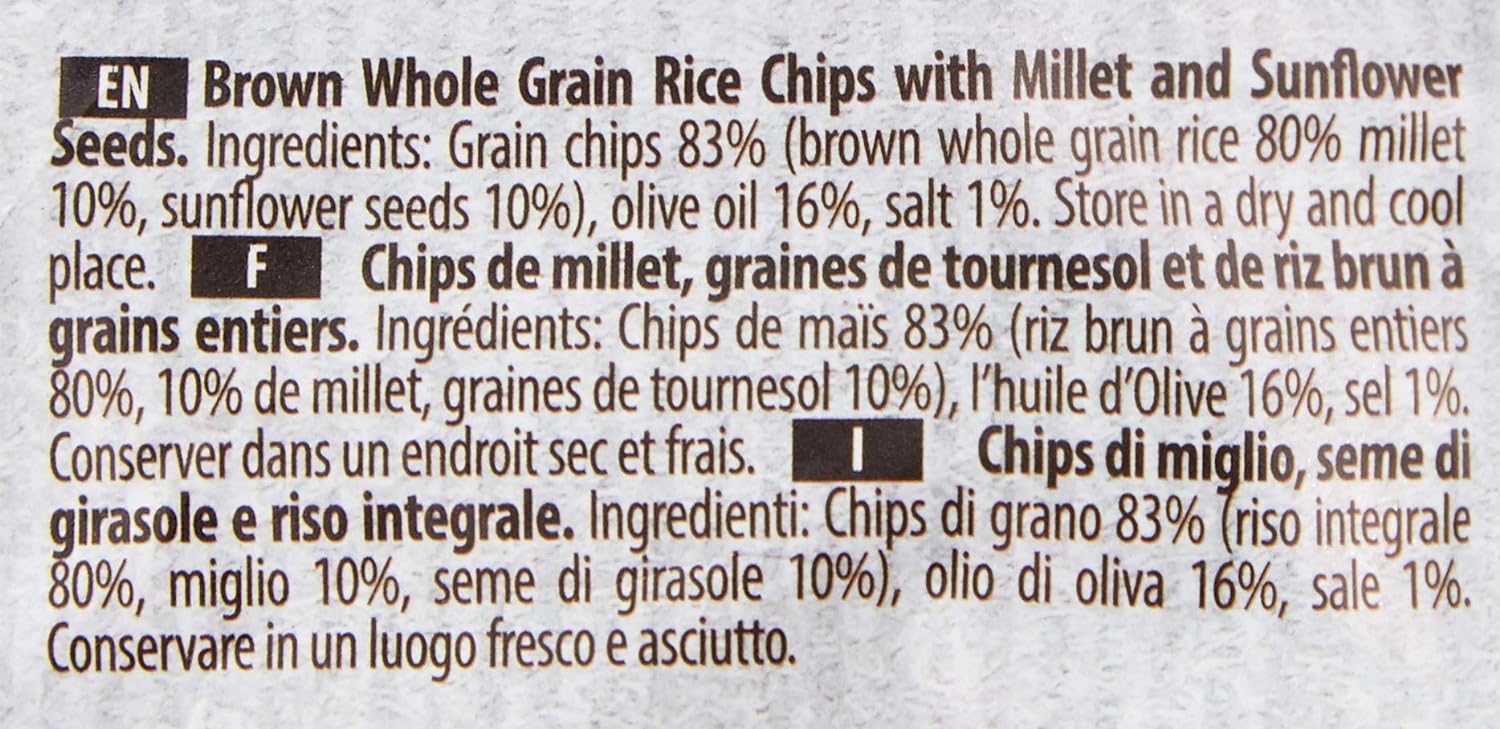 Chips | Millet and Sunflower Seeds Brown Rice Chips - RiceUp - 60gm