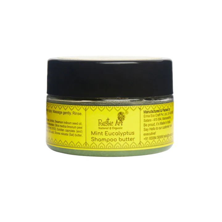 Mint Eucalyptus Shampoo Butter - Rustic Art - 100gm
