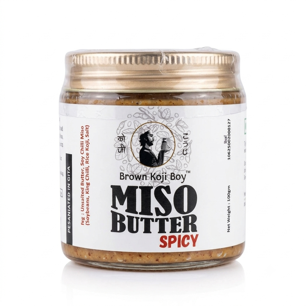 Miso | Miso Butter ( Spicy) –Fermented- No Preservatives – Brown Koji Boy – 100gm