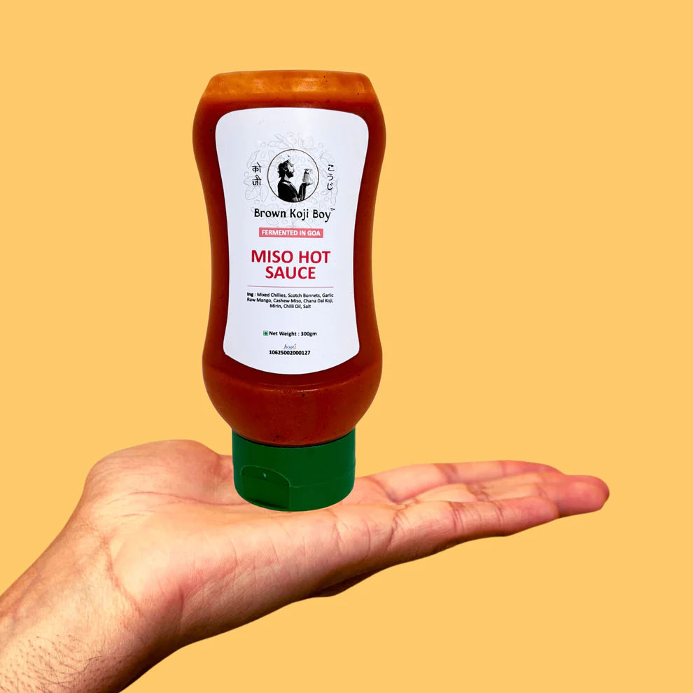 Sauce | Miso Hot Sauce -Umami Heat with Koji Funk- Made With Shitakes - Brown Koji Boy - 300gm