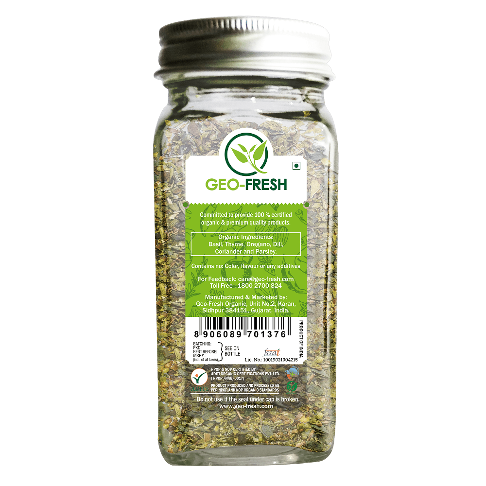 Mixed Herbs | USDA Organic - Geo-Fresh – 15gm