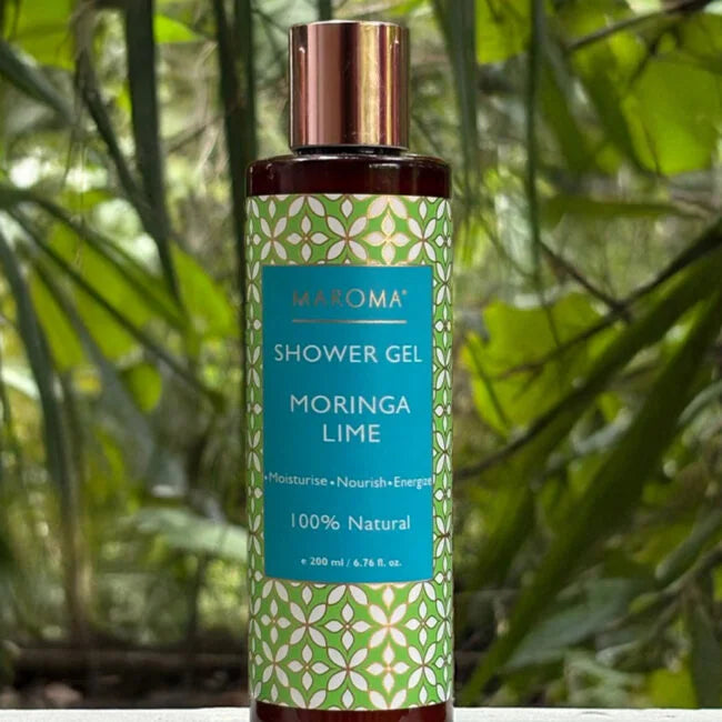 Shower Gel | Moringa Lime Shower Gel - 100% Vegan, 100% Natural