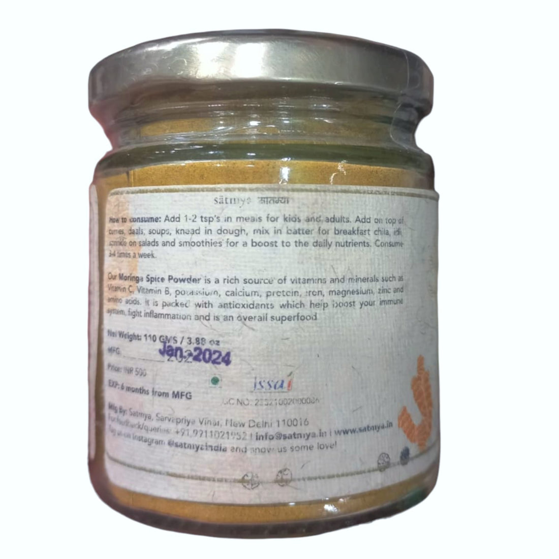 Moringa Spice Powder – Satmya – 110gm