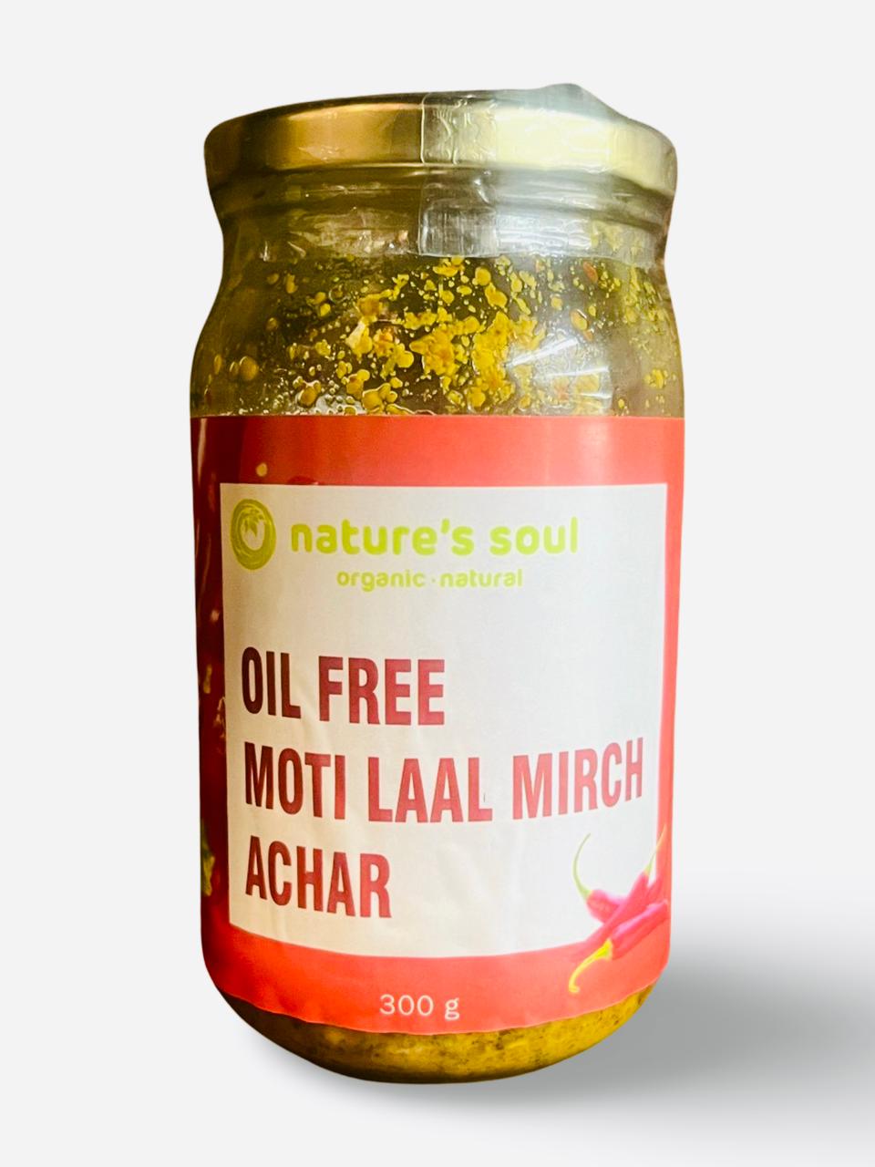 Pickle | Moti Lal Mirch Achar - Oil Free - Nature&