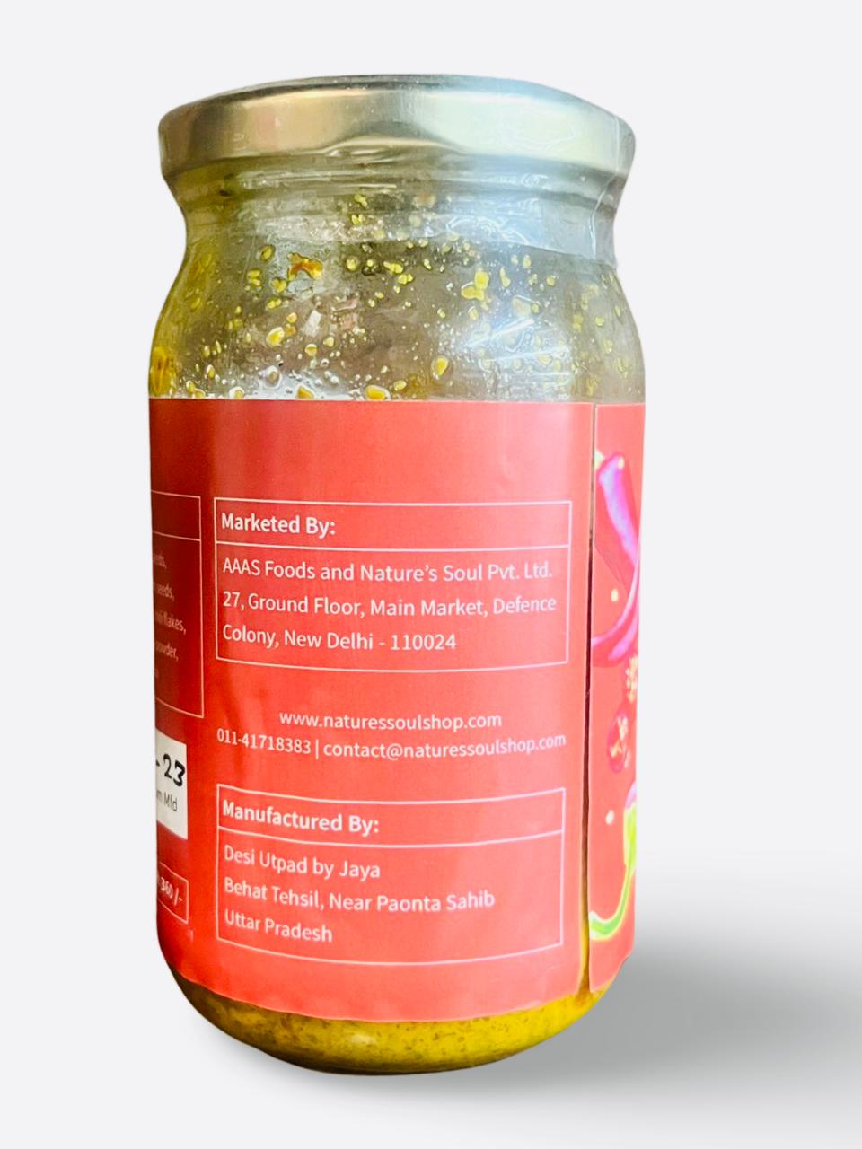 Pickle | Moti Lal Mirch Achar - Oil Free - Nature&