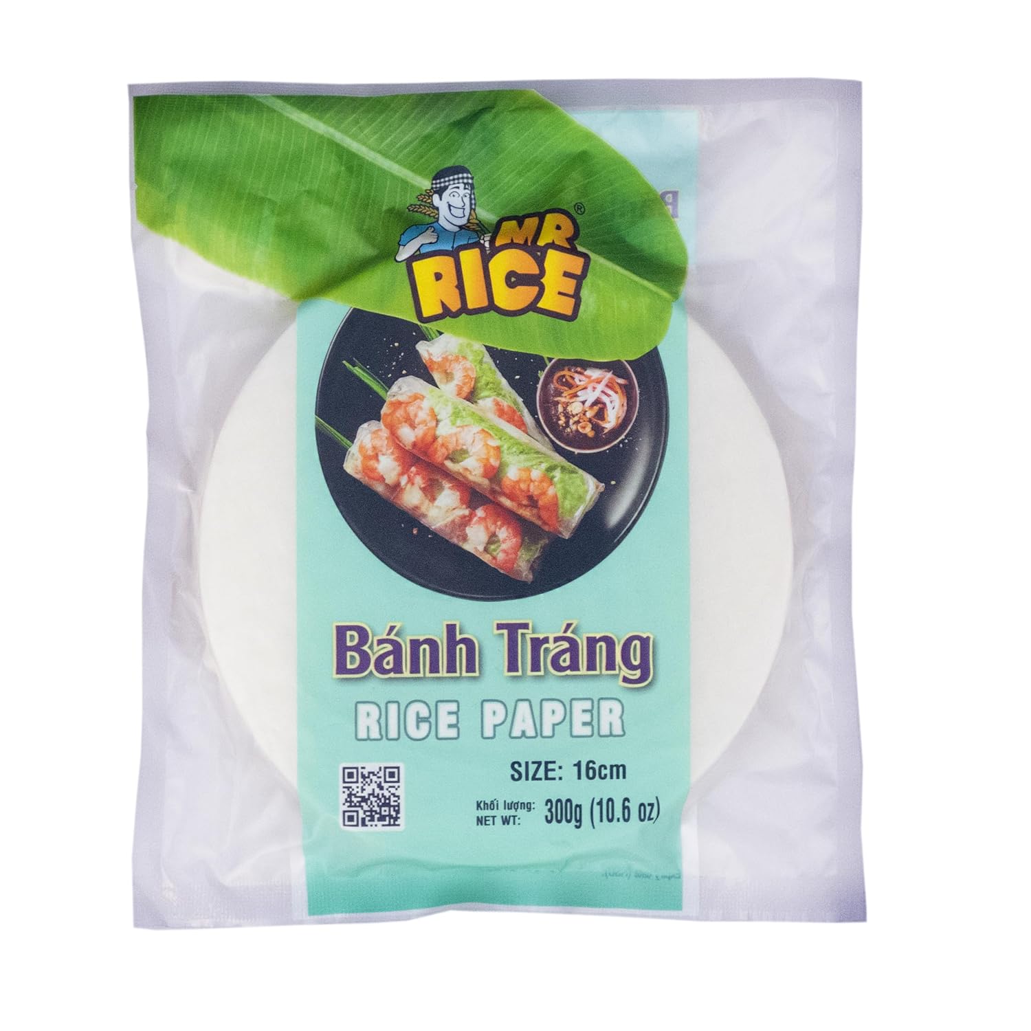Rice Paper | Fresh Roll Rice Paper - Vietnam - No Added Preservatives - Mr Rice - 16cm (300gm)