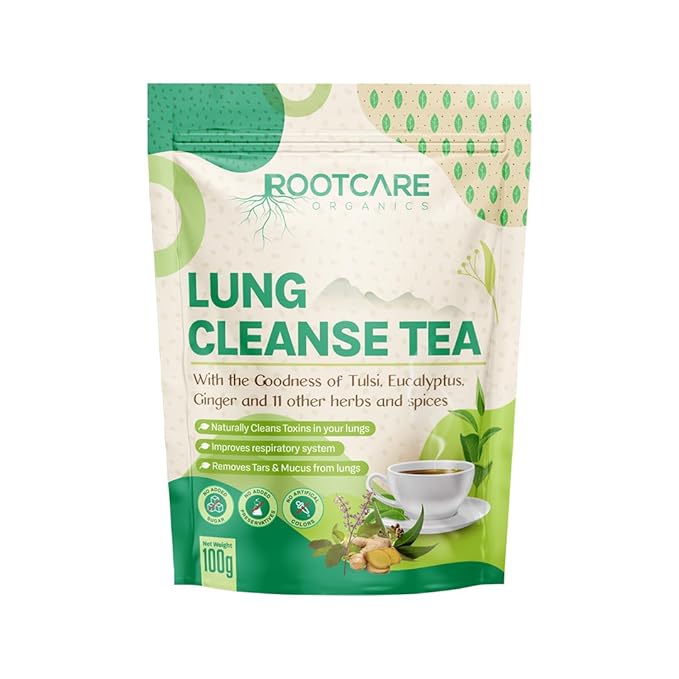 Tea | Mullein Tea For Lung Detox Cleanse – Naturally Grown- Ayurvedic Herbal Tea – No Added Sugar & No Added Preservatives – Root Care – 100gm