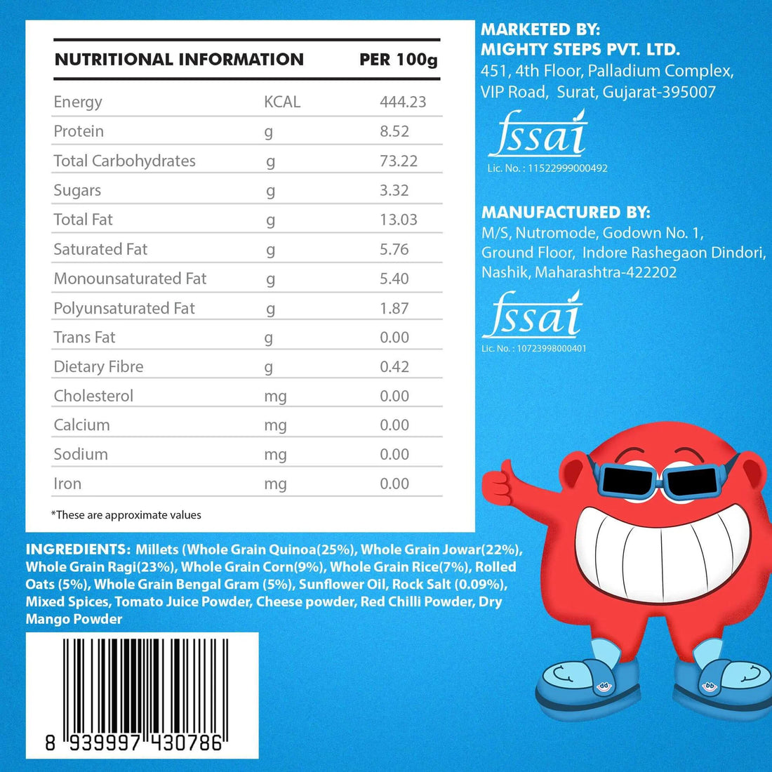 Puffs | Multigrain Tangy Cheese Puff – Gluten Free, Cholesterol Free, No Added Preservatives & No Trans Fat – Bebe Burp – 35gm