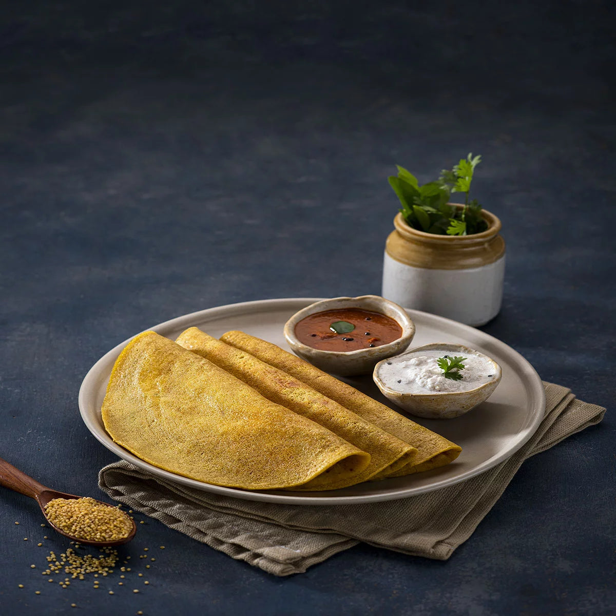 Multi Millet Mysore Dosa - 65% Millet & Dal – Natural – Indian – Rich Source Of Protein, Low In Fat, Source Of Dietary Fibre, Trans Fat Free & Cholesterol Free - TruMillets - 250gm