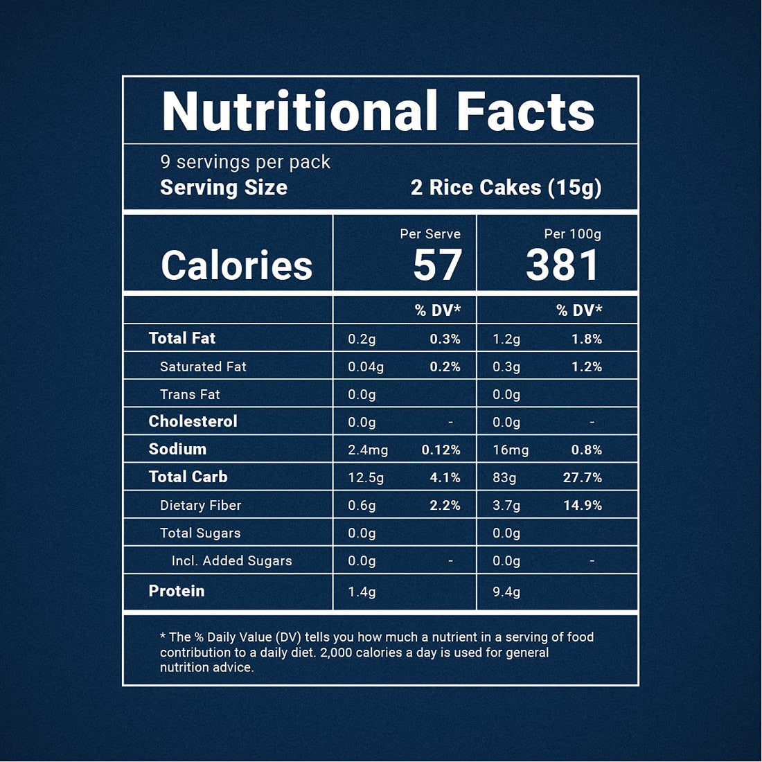 Multigrain With 7 Superseeds Rice Cakes - Unsalted - Vegan, Gluten Free, No Added Sugar & High Fiber - Grainic - 135gm