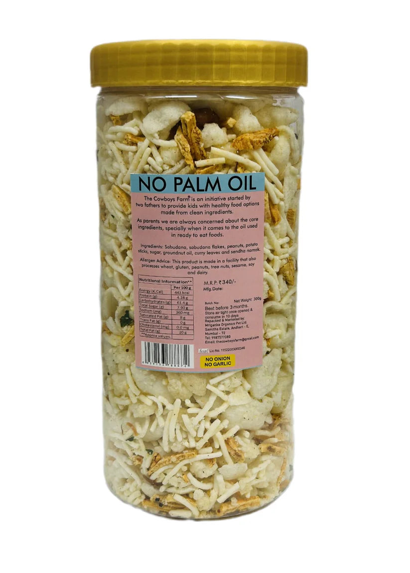 Fasting Namkeen Mix - Upwas Special Snacks - Navratri Special Snacks - No Onion, No Garlic-No Palm Oil, No Msg & Preservatives Free – The Cow Boys Farm - 300gm