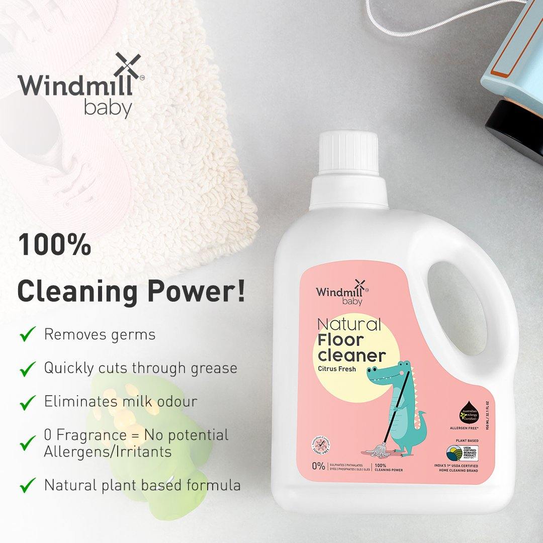 Natural Floor Cleaner Citrus Fresh - Windmill Baby - 950ml