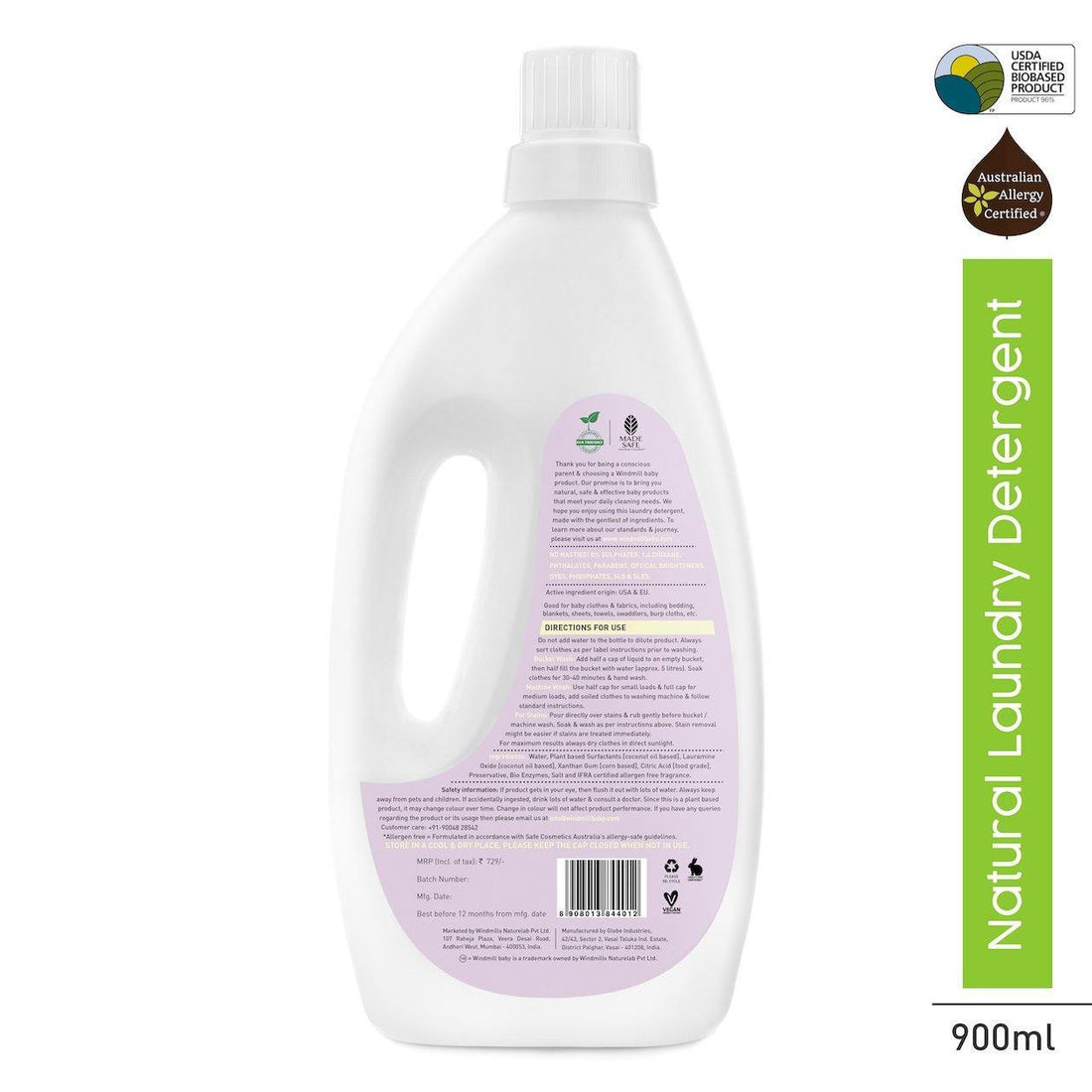 Natural Laundry Detergent Lavender Blossoms - Windmill Baby - 900ml