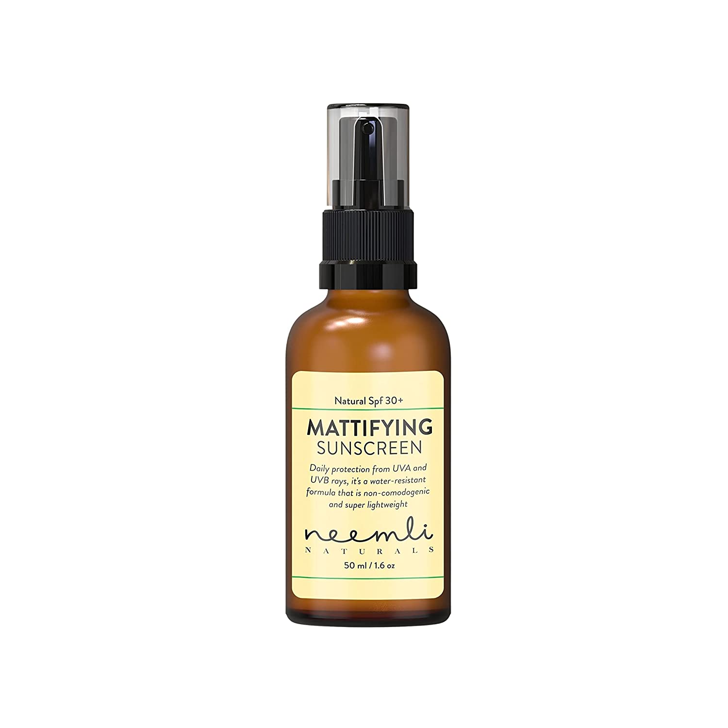 Natural Spf 30+ Mattifying Sunscreen – Cruelty Free - Neemli Naturals – 50ml