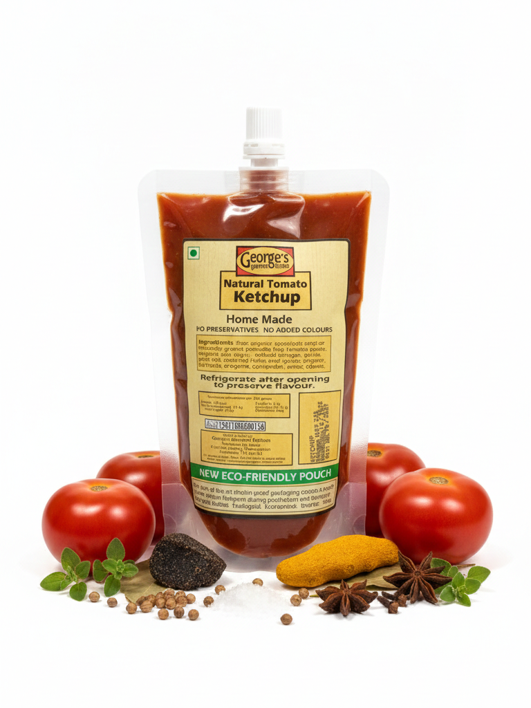 Ketchup| Natural Tomato Ketchup -Natural Ingredients- No Additives, No Preservatives & No Added Colours - George&