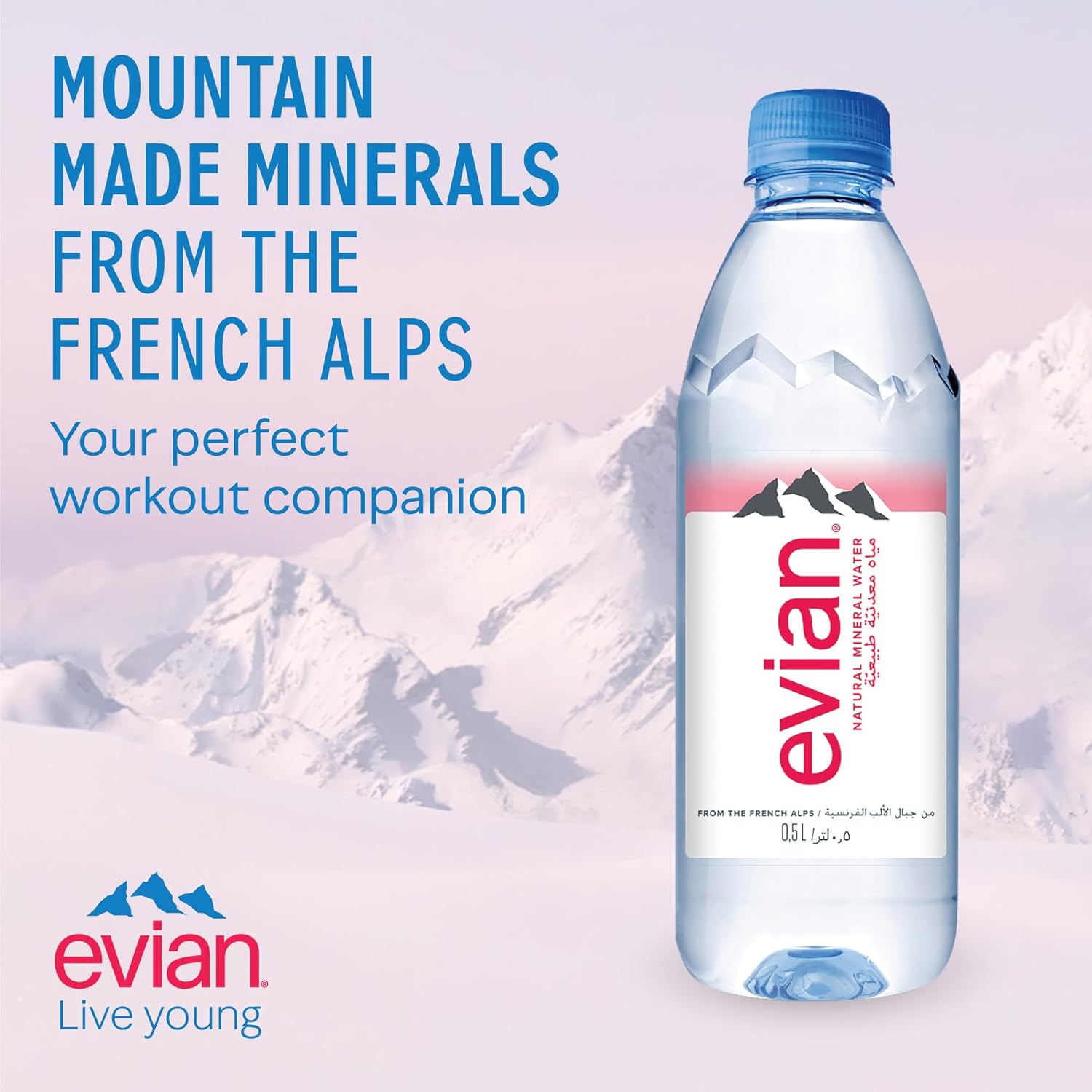 Mineral Water | Natural - Evian - (500ml) - Box Of 24