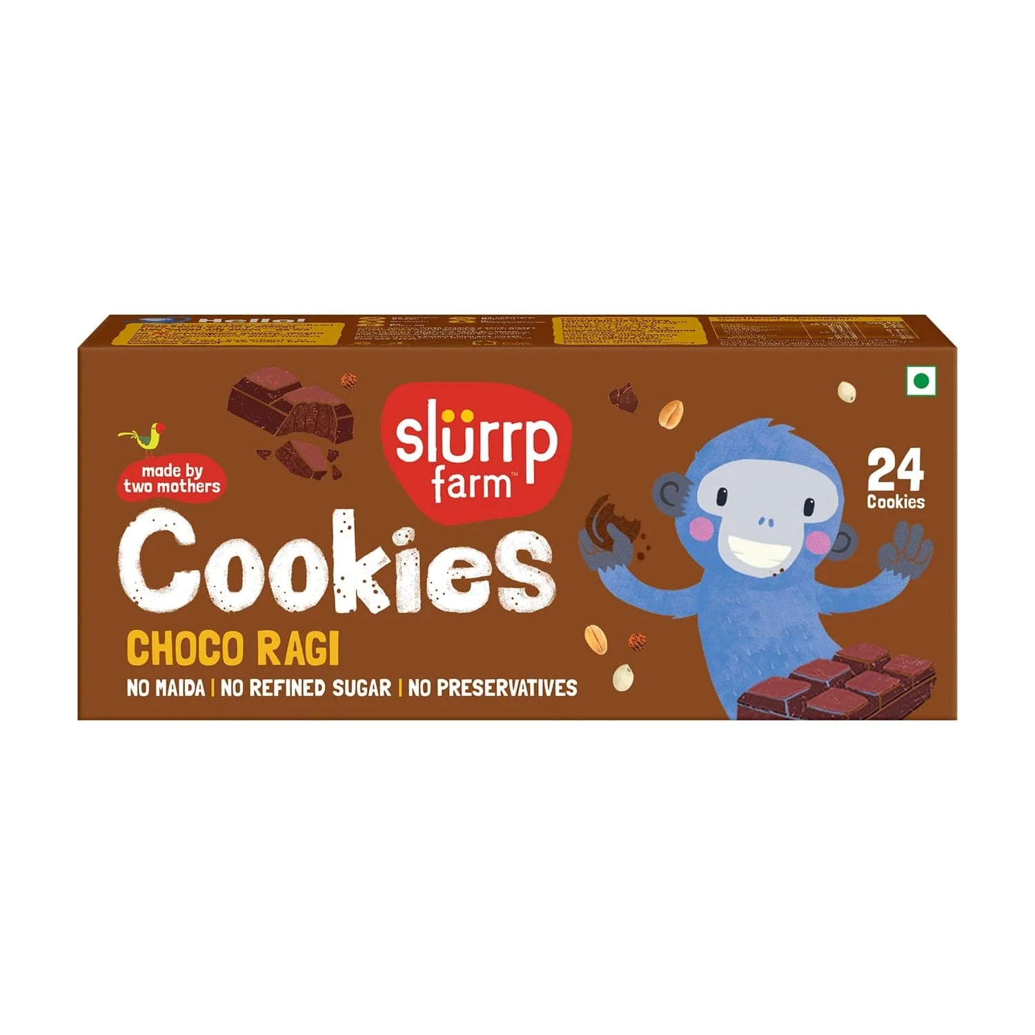 Slup Farm Cookies | Choco Ragi Cookies - Slurrp Farm - 88gm