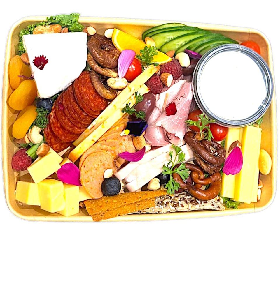 Non Veg Cheese Platter - Fresh - Made with Organic Ingredients - Box