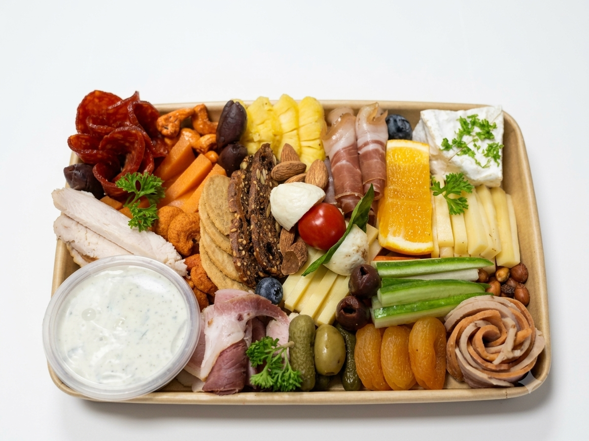 Non Veg Cheese Platter - Fresh - Made with Organic Ingredients - Box