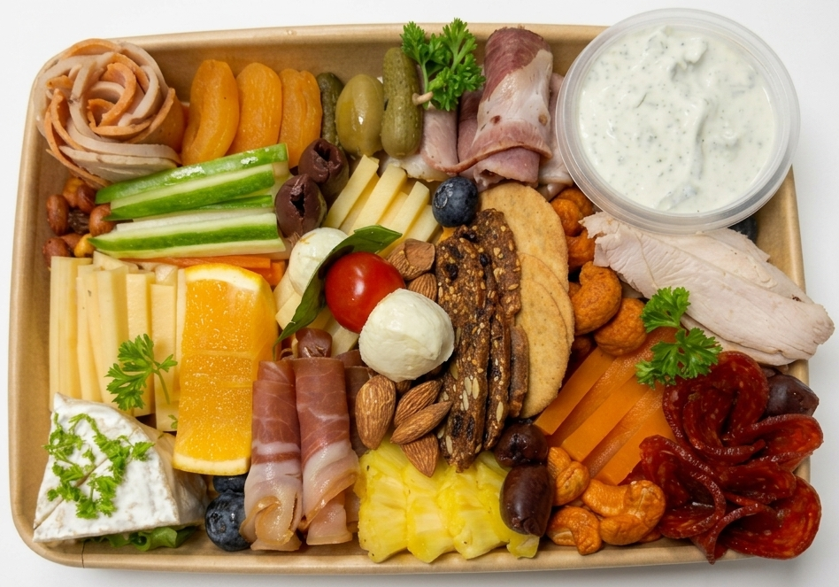 Non Veg Cheese Platter - Fresh - Made with Organic Ingredients - Box