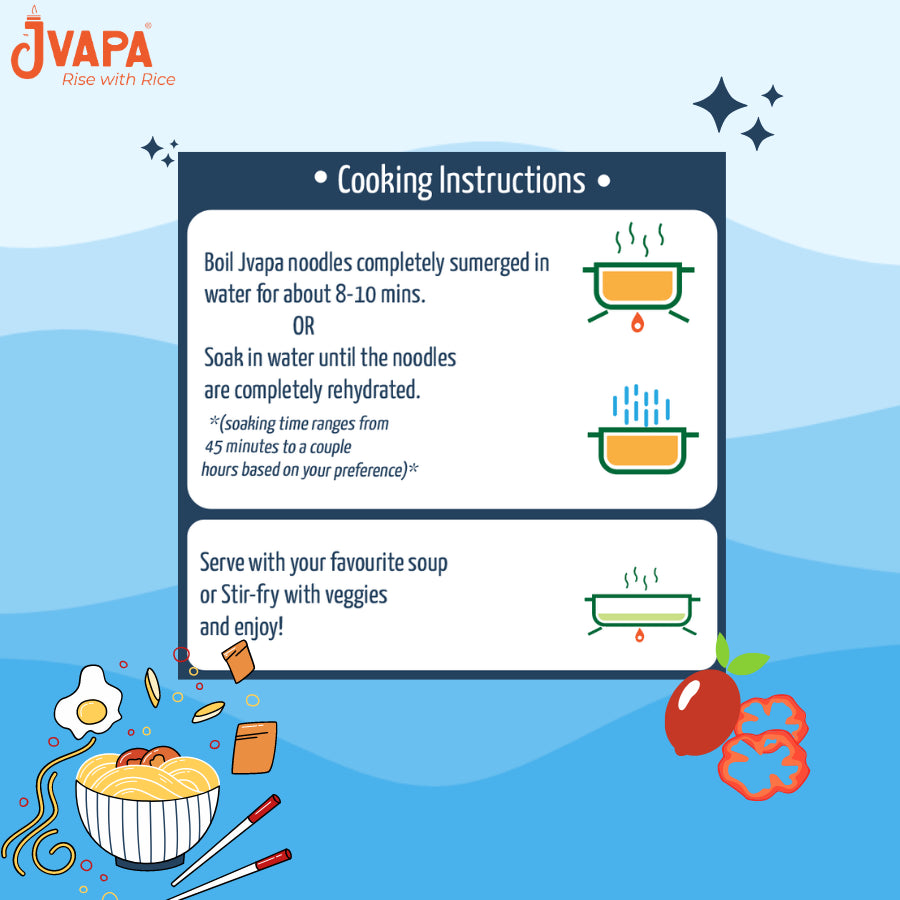 Noodles | Rice Stick (Beetroot) - Round - Gluten Free, Non GMO & No Trans Fat - Jvapa - 200gm