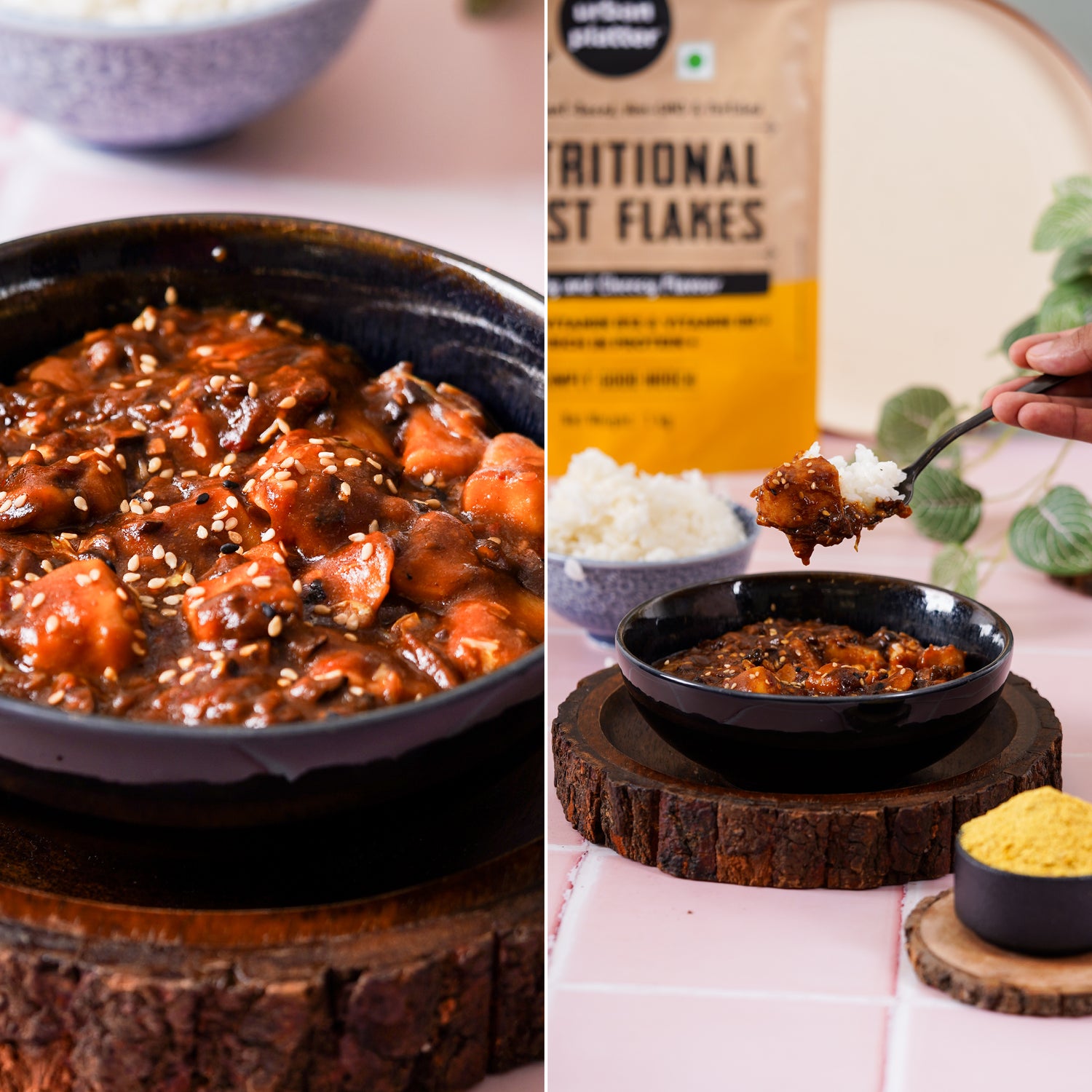 Yeast Flakes | Nutritional Yeast Flakes – Nutty And Cheesy Flavour – Perfectly Plant Based, Non GMO & Fortified – Organic – Vegan, Gluten Free, High In Vitamin B12, Vitamin B9 & High In Protein – Urban Platter – 1000gm