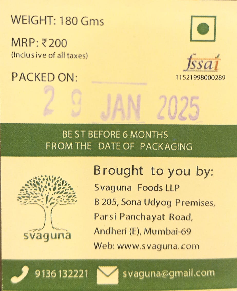 Barfi | Nutty Barfi – Vegan, Gluten Free, Sugar Free, Guilt Free, Oil Free & Butter Free – Svaguna – 180gm