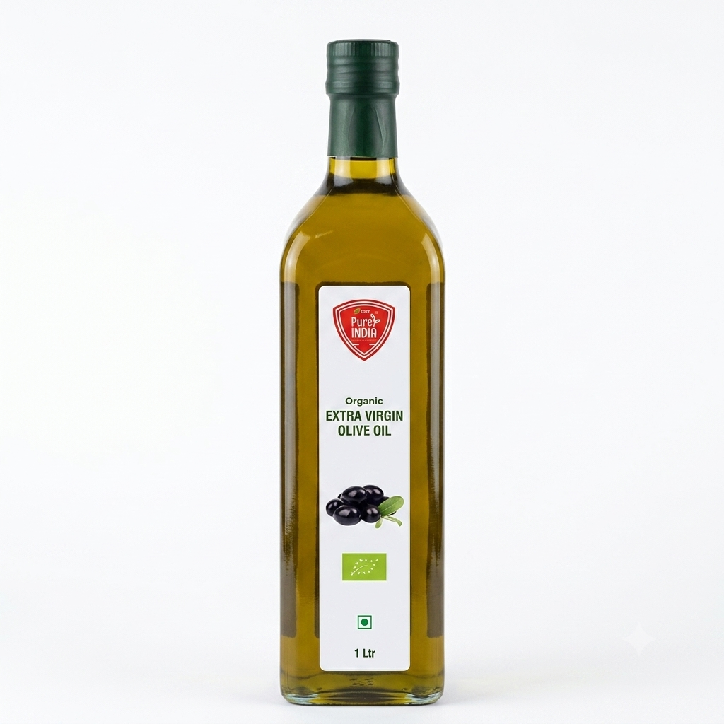 Oil | Olive Oil (Extra Virgin) - Glass Bottle - MRT Organics – 1000ml
