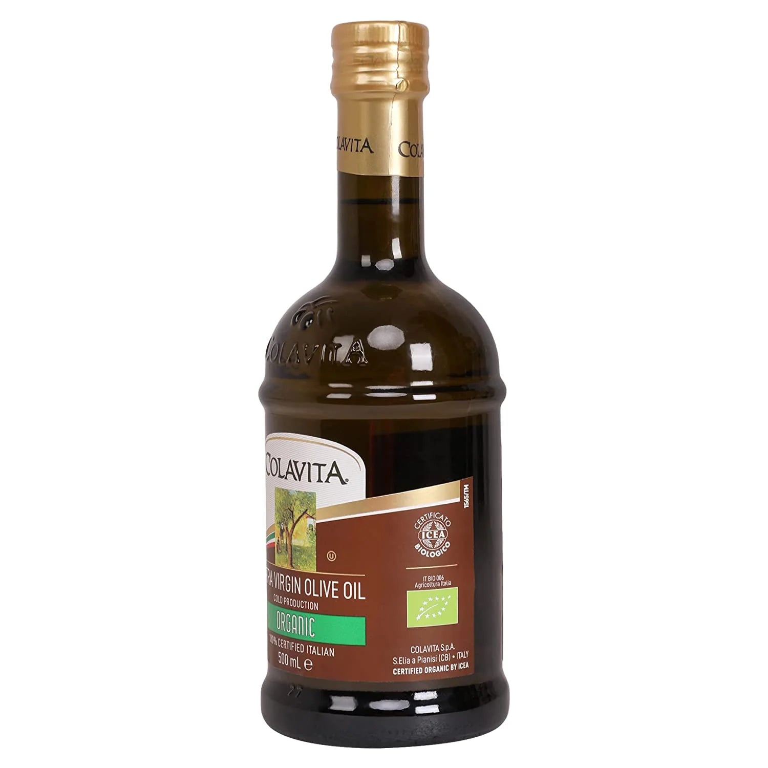 Olive Oil | Extra Virgin - Cold Pressed - Italian Origin - Colavita - 500ml