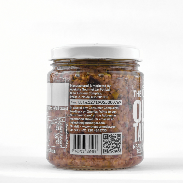Olive Tapenade  - Vegan, Gluten Free, Sugar Free & Nut Free - The Gourmet Jar - 180gm