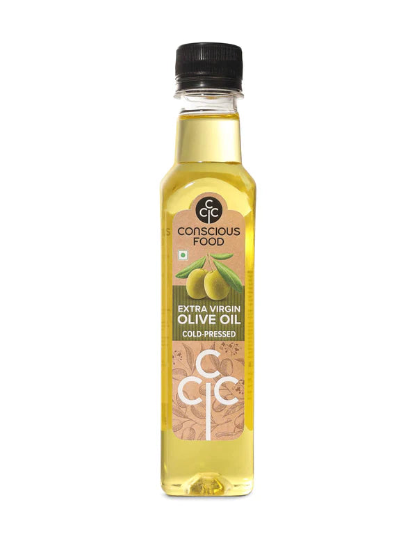 Olive Oil | Extra Virgin – Cold Pressed – Natural – Rich In Antioxidants & Cholesterol Free – Conscious Food – 250ml